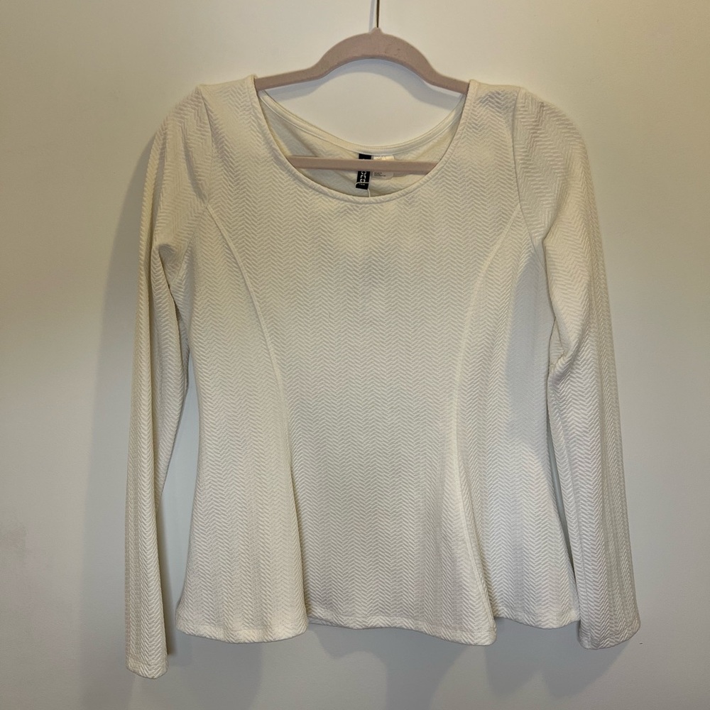 H&M white blouse (L)